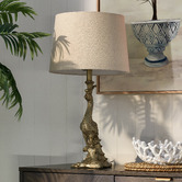Rexington Home Peacock Resin Table Lamp