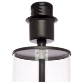 Rexington Home Cassandra Black Glass Side Table Lamp