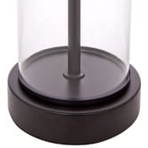 Rexington Home Cassandra Black Glass Side Table Lamp
