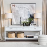 Rexington Home Roswell Bank Glass Table Lamp