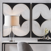 Rexington Home Roswell Bank Glass Table Lamp