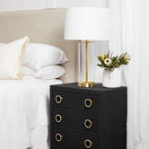 Rexington Home Roswell Bank Glass Table Lamp