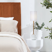 Rexington Home Sharline White Ceramic Table Lamp