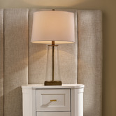 Rexington Home Ziya Glass Linen Table Lamp