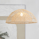 Rexington Home Hekla Iron &amp; Rattan Pendant Light