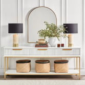 Rexington Home Sigourney Travertine Table Lamp