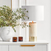 Rexington Home Sigourney Travertine Table Lamp