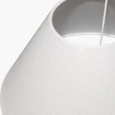Rexington Home Lyla White Fabric Lamp Shade