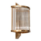Rexington Home Grenelle Fluted Glass Flush Mount Wall Light