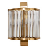 Rexington Home Grenelle Fluted Glass Flush Mount Wall Light