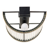 Rexington Home Grenelle Fluted Glass Flush Mount Wall Light