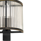 Rexington Home Grenelle Fluted Glass Flush Mount Wall Light