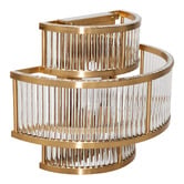 Rexington Home Abbey Fluted Glass Flush Mount Wall Light