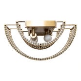 Rexington Home Abbey Fluted Glass Flush Mount Wall Light