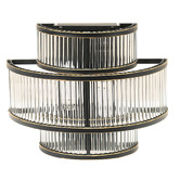 Rexington Home Abbey Fluted Glass Flush Mount Wall Light