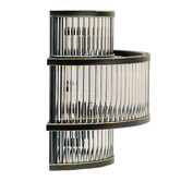 Rexington Home Abbey Fluted Glass Flush Mount Wall Light