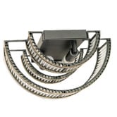 Rexington Home Abbey Fluted Glass Flush Mount Wall Light