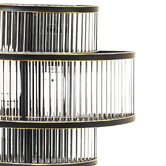 Rexington Home Abbey Fluted Glass Flush Mount Wall Light