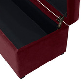 Rexington Home Off-White Pelee Upholstered Storage Ottoman