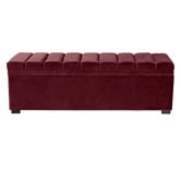 Rexington Home Off-White Pelee Upholstered Storage Ottoman