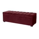 Rexington Home Off-White Pelee Upholstered Storage Ottoman