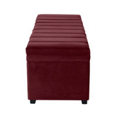 Rexington Home Off-White Pelee Upholstered Storage Ottoman