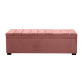 Rexington Home Off-White Pelee Upholstered Storage Ottoman