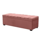 Rexington Home Off-White Pelee Upholstered Storage Ottoman