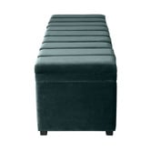 Rexington Home Off-White Pelee Upholstered Storage Ottoman