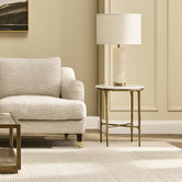 Rexington Home Columbus Brass &amp; Alabaster Table Lamp
