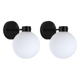 Rexington Home Paula Frosted Glass Wall Sconces