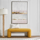 Rexington Home Lansey Marble &amp; Boucle Floor Lamp