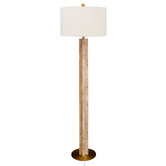 Rexington Home Lansey Marble &amp; Boucle Floor Lamp