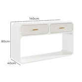 Rexington Home Nelson 2 Drawer Console Table