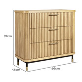 Rexington Home Uriah 3 Drawer Chest