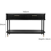 Rexington Home Uriah 2 Drawer Console Table