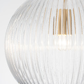 Rexington Home Stellare Iron &amp; Fluted Glass Pendant Light