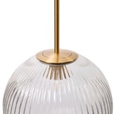 Rexington Home Stellare Iron &amp; Fluted Glass Pendant Light