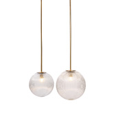 Rexington Home Stellare Iron &amp; Fluted Glass Pendant Light