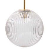 Rexington Home Stellare Iron &amp; Fluted Glass Pendant Light
