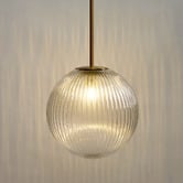 Rexington Home Stellare Iron &amp; Fluted Glass Pendant Light
