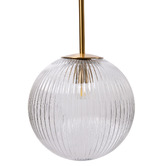 Rexington Home Stellare Iron &amp; Fluted Glass Pendant Light