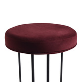 Rexington Home Black 66cm Eastham Velvet Counter Stool