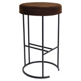 Rexington Home Black 66cm Eastham Velvet Counter Stool