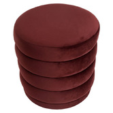 Rexington Home Rollo Velvet Ottoman