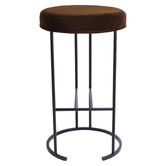 Rexington Home Black 66cm Eastham Velvet Counter Stool