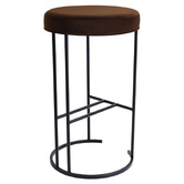 Rexington Home Black 66cm Eastham Velvet Counter Stool