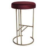 Rexington Home Gold 66cm Eastham Velvet Counter Stool