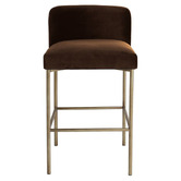 Rexington Home 66cm Duxbury Velvet Counter Stool