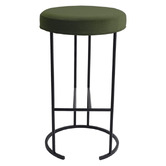 Rexington Home Black 66cm Eastham Velvet Counter Stool